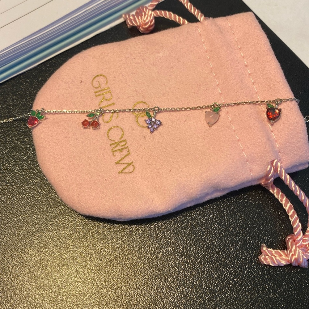 Girls Crew fruit basket bracelet